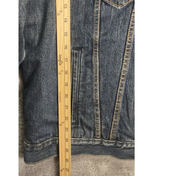 Levi's Mens Denim Sherpa Lined Trucker Jacket Coat Blue Stylish - Picture 7 of 15